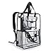 Estarer Clear Backpack Travel Beach Work Security Students Bag Transparent Schoolbag Satchel School Bookbag