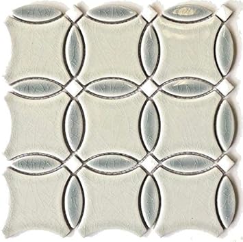 Orbital Light Side Decorative Mosaic Porcelain Wall Kitchen Bath