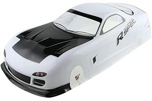Manrock 1/10 Scale RC Painted Drift Racing Touring Onroad Car Body Shell RX7 White