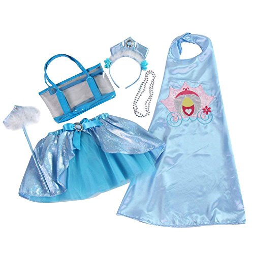 Making Believe Girls Cinderella Blue Princess Dress Up Accessory Set Size 3-7 Years