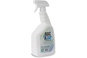 Nisus Bac-Azap Odor Eliminator, Ready-to-Use Bio-Sanitization Liquid, Neutralizes Organic Waste Odors, Safe for Plumbing, 1 Quart