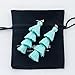 Jane Stone Fashion Tassel Earrings Statement Bohemian Multi Layered Gold Plated Mint Jewelry for Women Girls