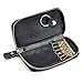 KLOUD City Car Keychain Key Holder Bag Wallet Cover/Six Key Hook Zipper Case with Card Holder (Black)