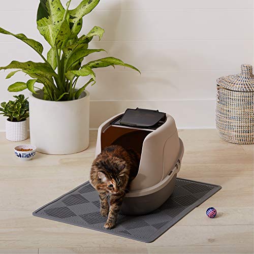 Amazon Basics NoMess Hooded Cat Litter Box, 21 x 16 x 15 Inches