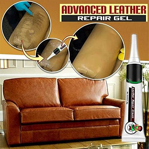 Nmslq Advanced Leather Repair Gel Leather Conditioner And Restorer For Couches Furniture Car Seats Sofa Jacket Purse Scratches Tears Burn Holes Color Black Quantity 2pcs