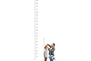 CykTxei 1Pcs Kids Height Chart Wall Sticker - Removable Adhesive Ruler for Wall, Portable Measurement Growth Chart for Living