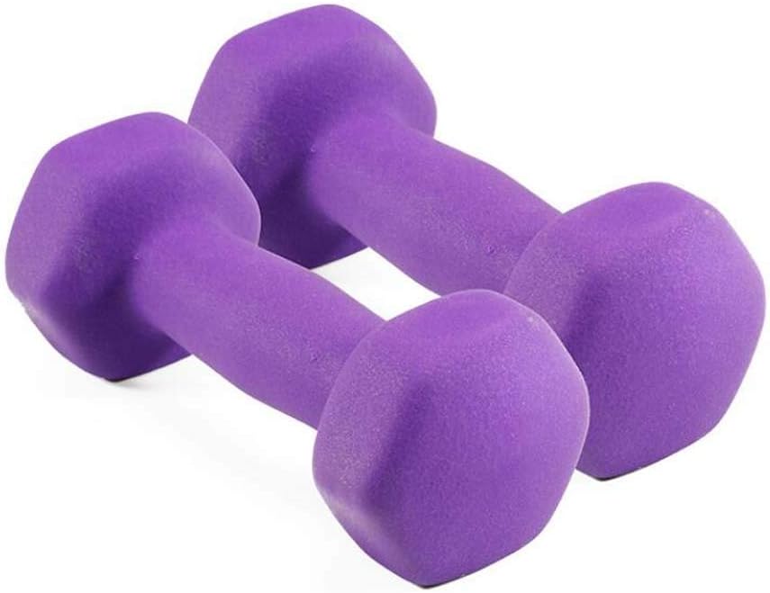 Dumbbells Free Weights, Coated Cast Iron Hex Dumbbell Weight Set for Men & Women, Exercise Weights for Core and Strength Training
