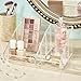 MEKBOK Makeup Organizer - Organize Cosmetics and Beauty Supplies - Acrylic Bathroom Organizers - Clear Plastic Storage Bins For Vanity