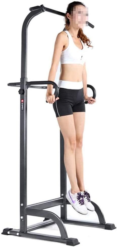 MGIZLJJ Multi-Function Power Tower Adjustable Height Home Fitness Workout Station Dip Stands Pull up Bar Push Up Suitable for Both Home and Commercial Use