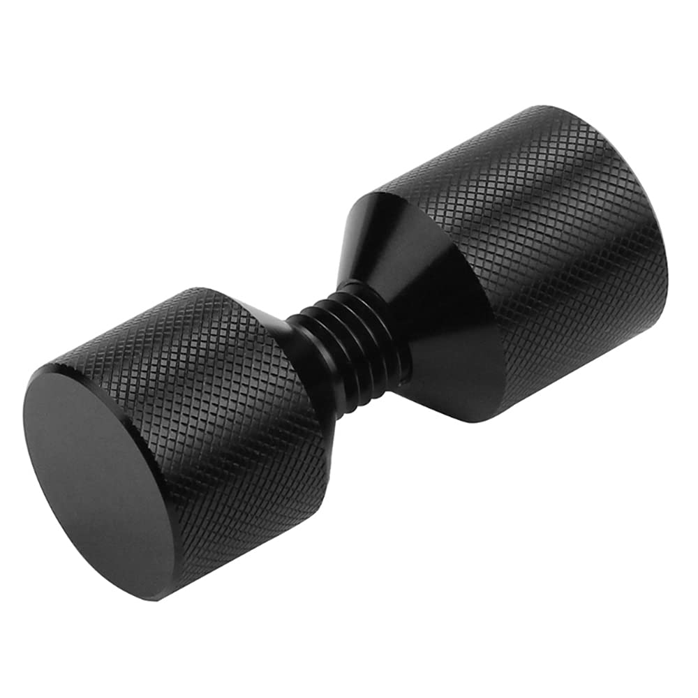 1-1/8" Two Hole Flange Alignment Pin 6061 Aluminum Anodized Black Oxide Finish Lightweight Construction Durable Detachable Threaded Double Hole Pins (1pcs)