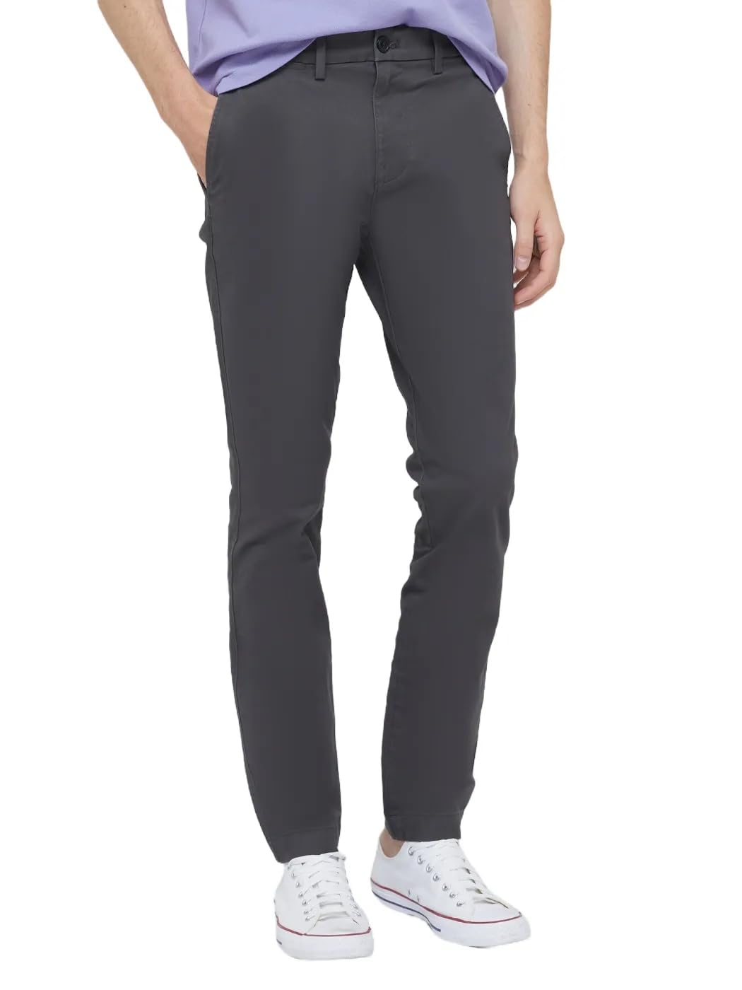 GAP Mens Essential Skinny Fit Khaki Chino Pants Soft Black 30×30