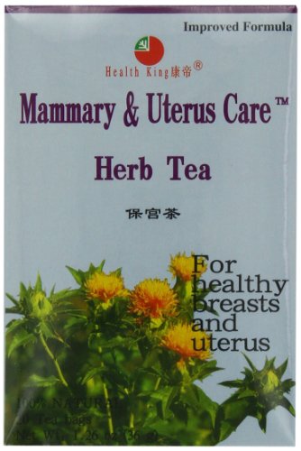 Health King Mammary & Uterus Care Herb Tea, Teabags, 20 Count Box