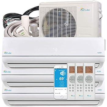 Senville 36000 BTU Tri Zone Mini Split Air Conditioner Heat Pump SENA-36HF/T