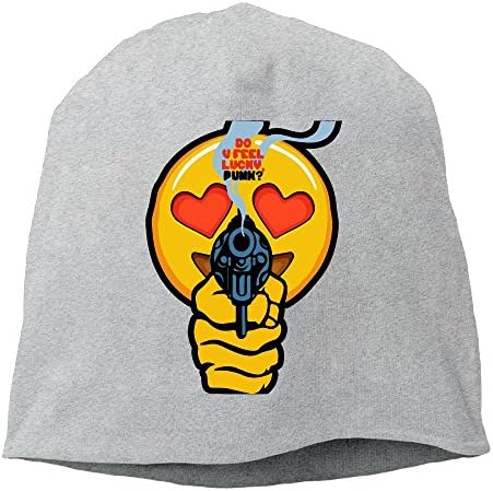 Do U Feel Emoji Punk Gift Women/Men Wool Hat Soft Stretch Beanies Skull Cap Unisex