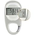 BESPORTBLE Portable Pedometer 3D Digital Pedometer with Clip Simple Walking Step Counter for Men Women Kids Track Steps and Miles/Km Calories Burned Random Color