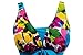 wantdo Women's Plus Size One Piece Swimsuit Floral Printed Swimdress Cover Up Skirtini Bathing Suit