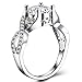 FENDINA Jewelry Womens Luxurious 18K White Gold Plated Cubic Zirconia Infinity Love Solitaire Promise Eternity Ring Engagement Wedding Anniversary Band Her (10)