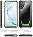 Poetic Galaxy Note 10 Rugged Clear Case, Full-Body Hybrid Bumper Cover, Support Wireless Charging, Without Built-in-Screen Protector, Guardian Series, Case for Samsung Galaxy Note 10, Green