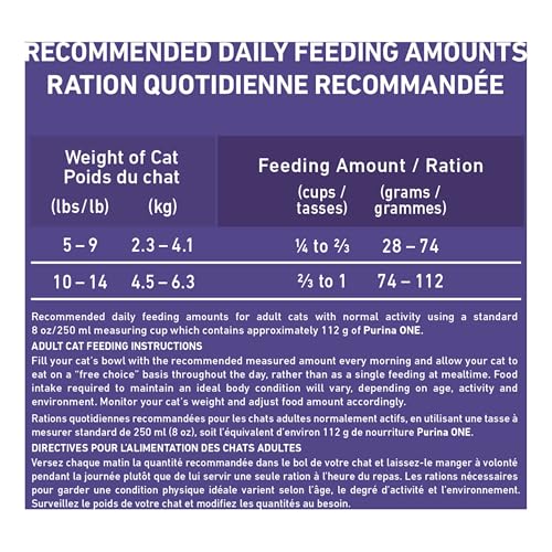 Purina ONE +Plus Dry Cat Food, Hairball Formula Chicken - 1.8 kg Bag