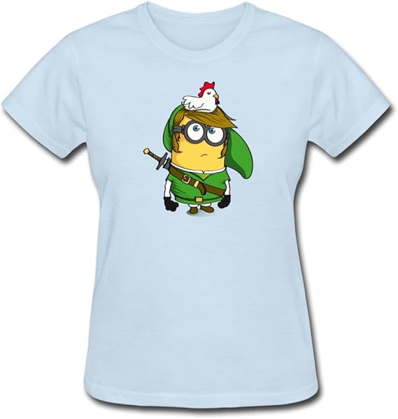 Amazon Co Jp 素晴 16 夏 可愛い軍人 ミニキャラクター 半袖 レディースｔシャツ ライトブルー Xxl 服 ファッション小物