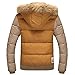 URBANFIND Men's Slim Wear Thick Hooded Fleece Outerwear Jacket
