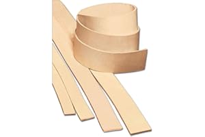 Tandy Leather Heavyweight Natural Cowhide Leather Strip 1-1/2" (38 mm) x 50" (1.3 m) 4532-00