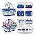 Everything Mary Blue Deluxe Store and Tote - Storage Craft Bag Organizer for Crafts, Sewing, Paper, Art, Desk, Canvas, Supplies Storage Organization with Handles for Travel