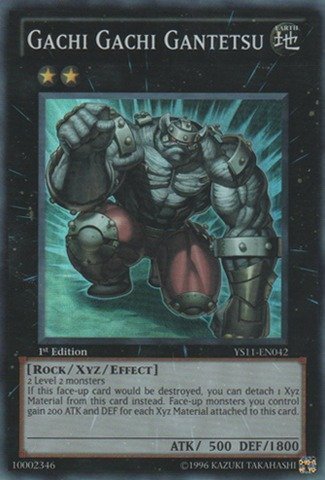 Yu-Gi-Oh! - Gachi Gachi Gantetsu (YS11-EN042) - Starter Deck: Dawn of the Xyz - 1st Edition - Super Rare