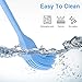 Verigle Heat Resistant Food Grade for for BBQ Grill Barbecue Baking Kitchen Cooking, 8.3 inch, Red&Blue