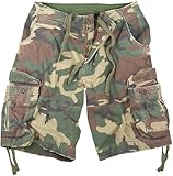 Woodland Camouflage Infantry Vintage Military Cargo Utility Shorts Size Large