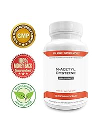 Ciencia pura n-acetyl cysteine 700 mg – Nac Suplemento con alta dosis en Amazon – Inmunidad, Detox naturales, Glutathione Apoyo a la producción – 50 Cápsulas vegetarianas de n-acetyl cysteine polvo