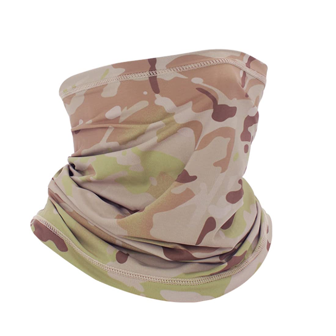 QMFIVE Tactical Camouflage Scarf, Men and Women Multi-purpose Military Headband Style Head Wrap Face Mesh Neckerchief for Combat,Hunting,Climbing,Hiking,Cycling Outdoor activity (B-DC)