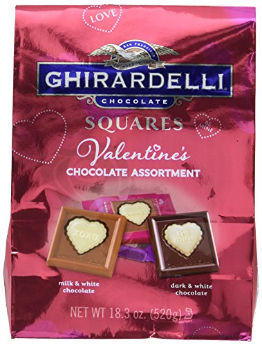Ghirardelli Valentines Day Chocolate Assortment, Milk Chocolate, 18.3 Ounce
