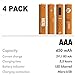 Smartoools 4-Piece 450mAh Micro-USB AAA Ni-MH Rechargeable Battery with 2 in 1 Charging Cable, Orange