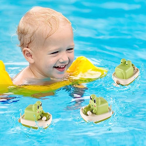 Bindove Cute Windup Bath Toys for Toddlers 13, Floating Wind Up Animal Toys for 1 Year Old Boy