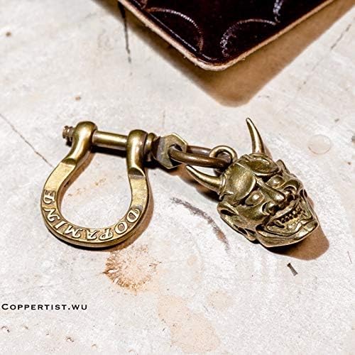 Best Quality - Key Chains - Brass Japanese Hannya Ghosts and Monsters Metal Key Chains Accessory Jewelry Key Chains Holder Men Keychain - by PPL88-1 PCs