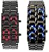 Lava Style Iron Samurai Stainless Steel Bracelet LED Watch RED / BLUE **2 PACK**