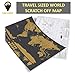 Global Walkabout Scratch Off Map – Deluxe Travel Size World Map Poster – Countries and Facts – Travel Gift