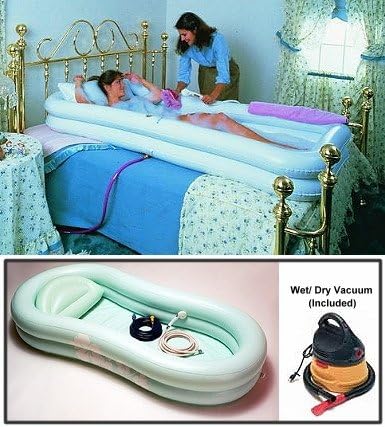 Ez-bathe Inflatable Bathtub With Accessories & Wet-dry Vacuum