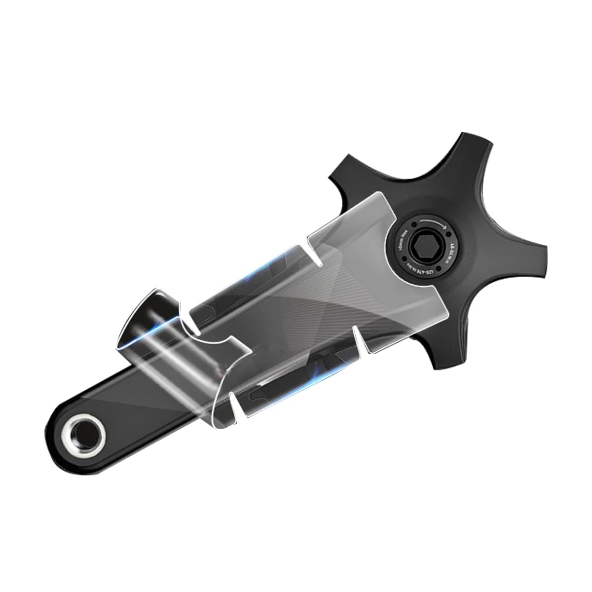 HOUSON 2 PCS Bicycle Crank Stickers, Transparent Bicycle Crank Protective Film Crank Transparent Sticker Protective Film