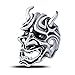 EVBEA The Ring Mask Japanese Cool Hannya Devil Statement Rings for Men(10)