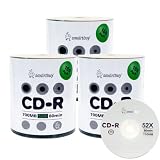Smartbuy 300-disc 700mb/80min 52x CD-R Logo Top Blank Data Recordable
Media Disc