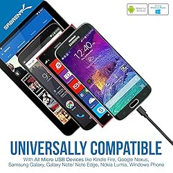 SABRENT [6-Pack 22AWG Premium 1ft Micro USB Cables