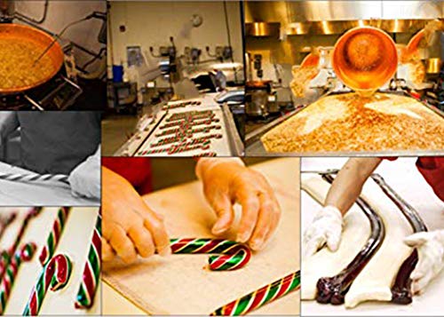 Giant Candy Canes, Peppermint Holiday Candy (12pk) Christmas Hard Candy by Hammond's Candies Gourmet Candy Peppermint Sticks, Handmade in Small Batches since 1920