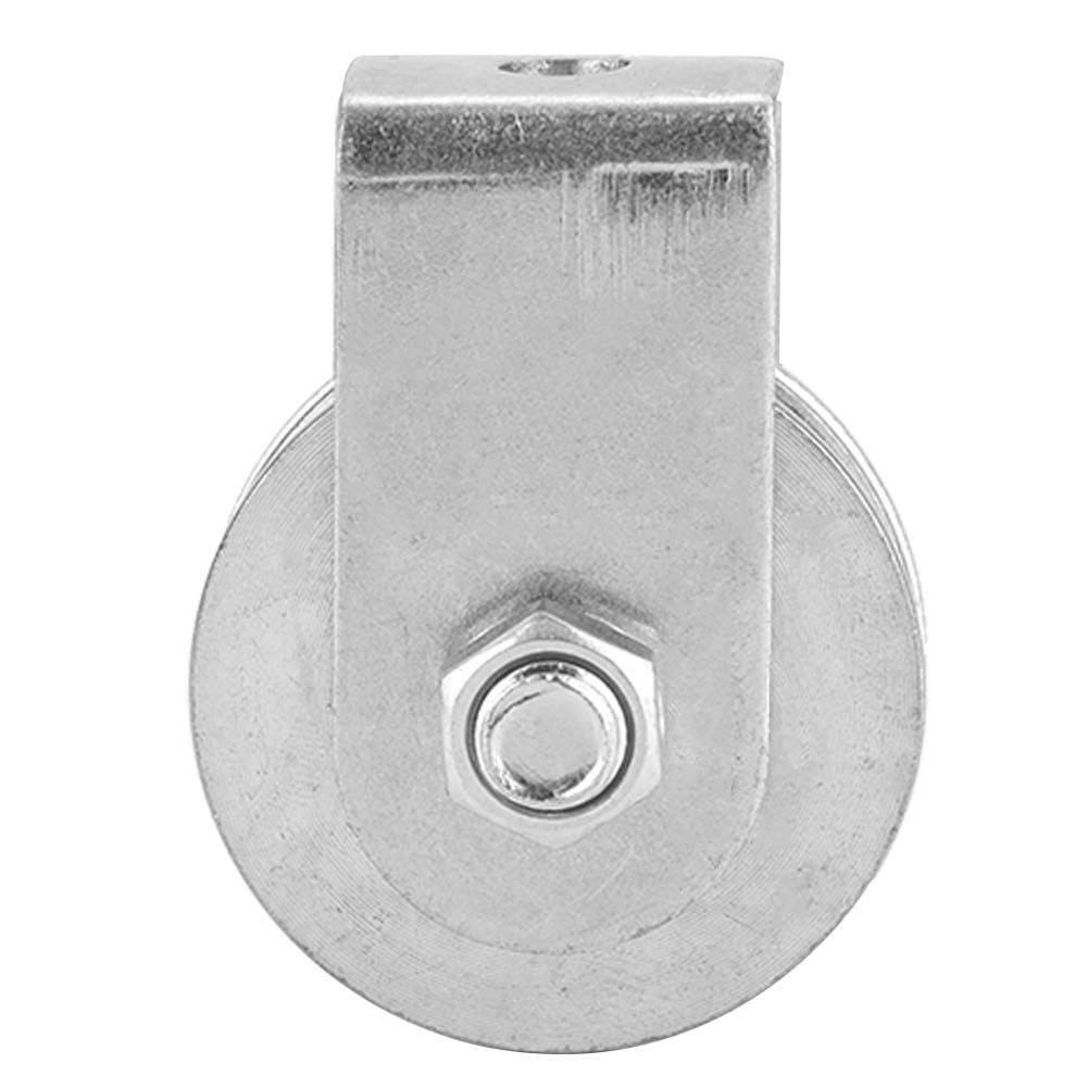 Lifting Wheel,0.3 Tons Pulley Block Single Block Roller Swivel Pulley for Wire Rope
