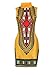 shekiss Women Traditional African Print Dashiki Bodycon Sleeveless High Collar Dress, Yellow, XX-Large