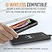 Alpatronix iPhone Xs/X Battery Case, 4200mAh Slim Portable Protective Extended Charger Cover with Wireless Charging Compatible with iPhone X & XS (5.8 inch) BXX+CX101 Black