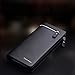 Doinshop Men Leather Card Cash Receipt Holder Organizer Bifold Wallet Purse (black)