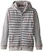 U.S. Polo Assn. Big Boys' Full Zip Thermal Hoodie, Medium Heather Gray, 14/16