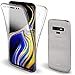 Moozy 360 Degree Case for Samsung Note 9 - Full Body Front and Back Slim Clear Transparent TPU Silicone Gel Cover for Samsung Galaxy Note9